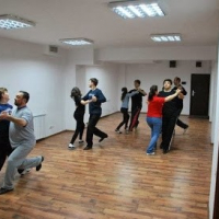In dance steps